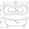 Акриловая ванна 182,5x75 см BELBAGNO BB05