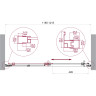 Душевая дверь BELBAGNO LUCE-BF-1-120-C-NERO