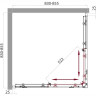 Душевой уголок BELBAGNO SELA-A-2-85-P-Cr