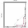 Душевой уголок BELBAGNO SELA-AH-2-120/90-C-Cr