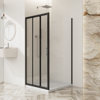 Душевой уголок BELBAGNO UNO-195-AHF-31-90/100-C-NERO