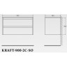 Тумба BELBAGNO KRAFT KRAFT-900-2C-SO-PG