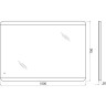 Зеркало BELBAGNO SPC-CEZ-1000-700-LED-TCH